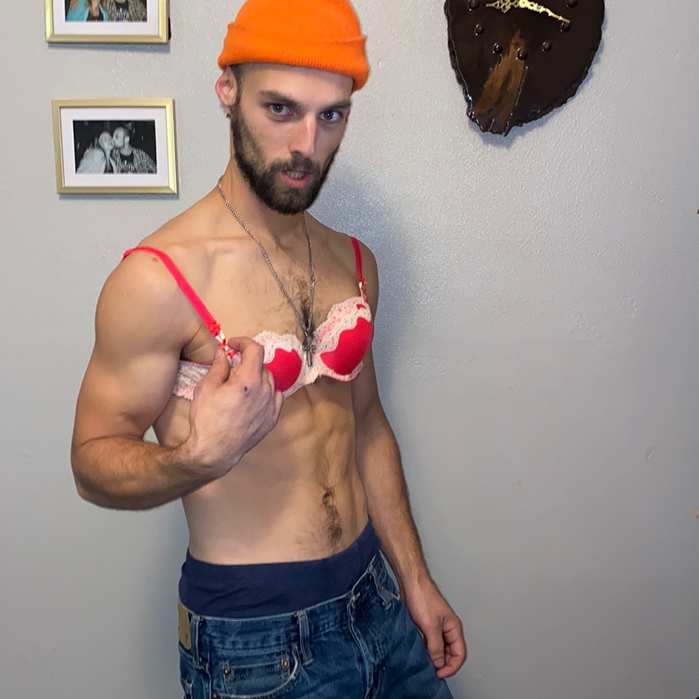 32C/ Victoria’s Secret/Hot Pink/Lace White/Rhinestone